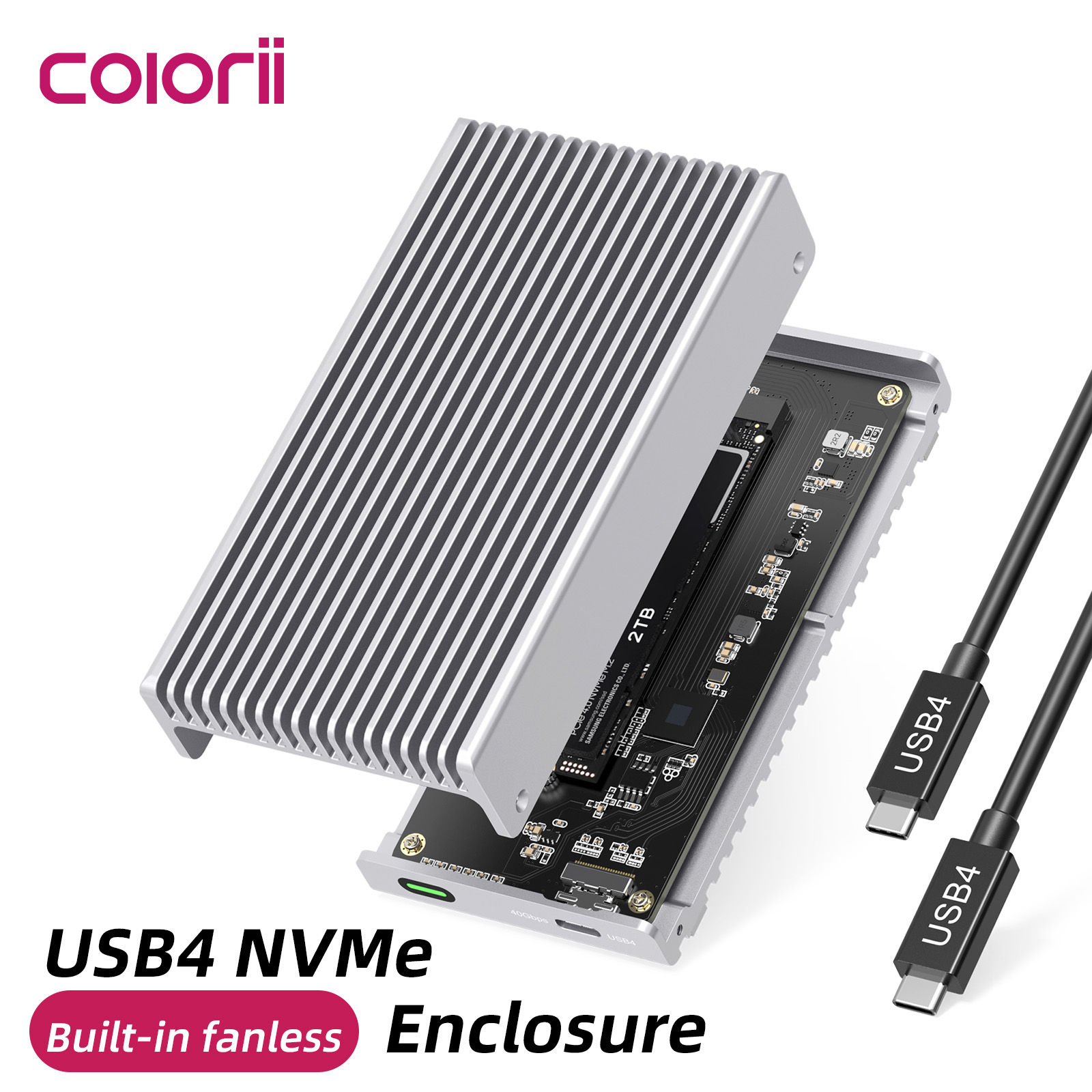 Usb4 40Gbps External Ssd 8Tb - Fanless 40Gbps USB4 Thunderbolt externe SSD-behuizing