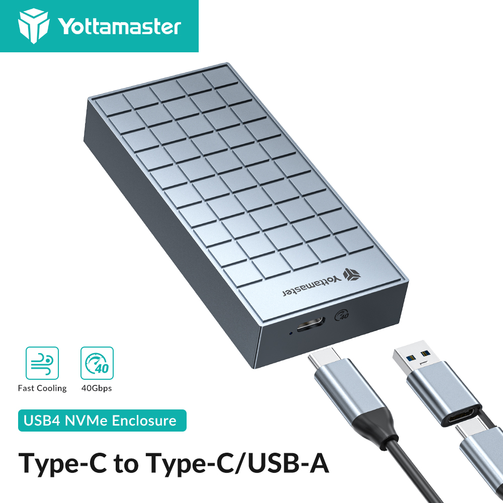 Thunderbolt 4 External Ssd 4Tb - Yottamaster 40Gbps M.2 Nvme Ssd Behuizing