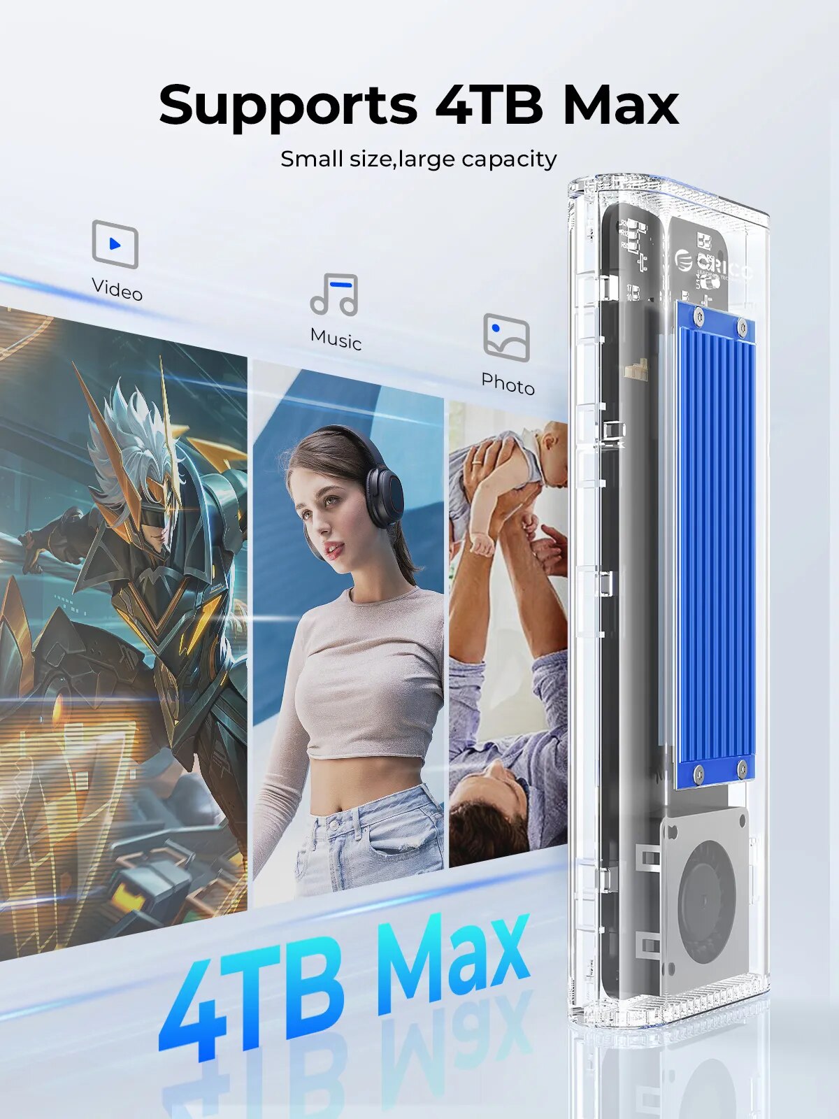 Orico 40Gbps Usb 4 M.2 Ssd Cas - Thunderbolt 4 External Ssd 4Tb recensie en prijs