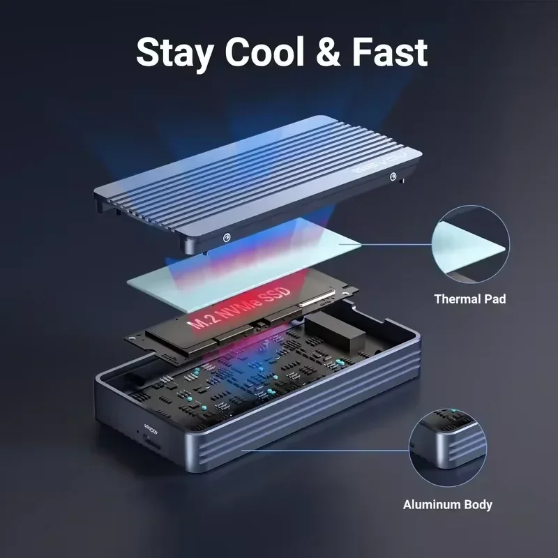 ACASIS USB-C USB4 SSD-behuizin - Usb4 40Gbps External Ssd 8Tb recensie en prijs