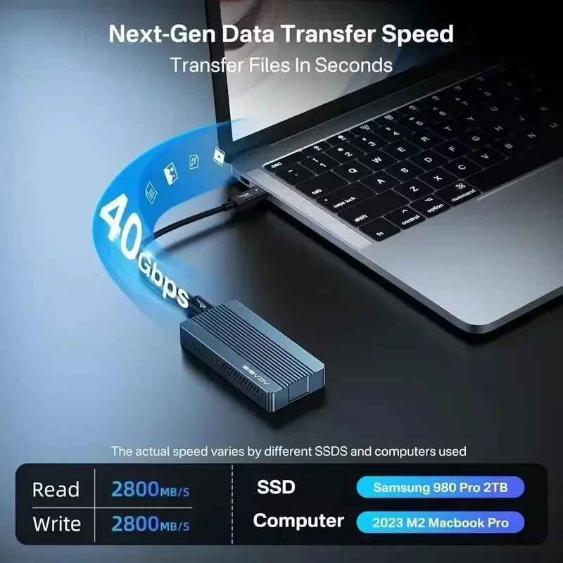 ACASIS 40Gbps M.2 NVMe SSD-beh - 8Tb M2 Nvme Ssd recensie en prijs