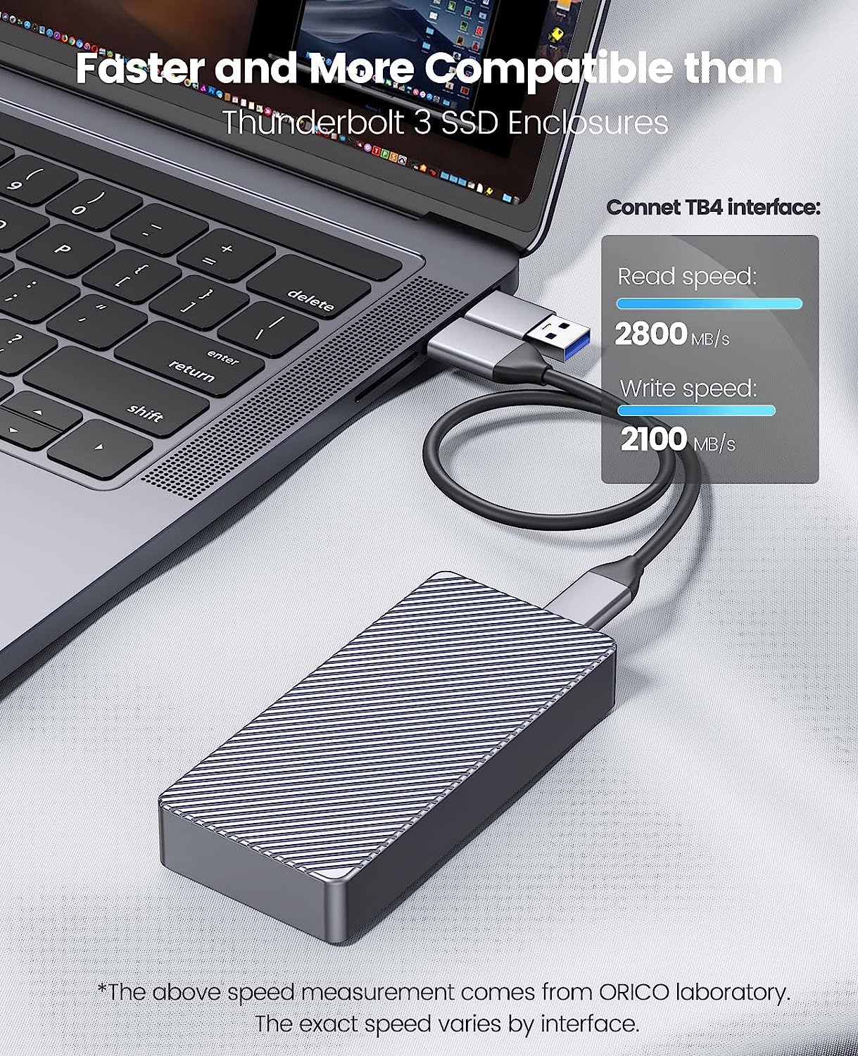 ORICO 40 Gbps M.2 NVMe SSD-beh - Thunderbolt 4 External Ssd 4Tb recensie en prijs