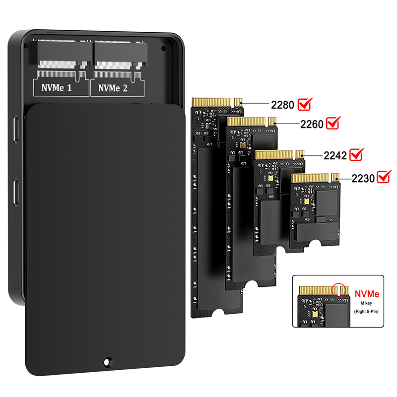 Dual Bays M.2 NVME-dockingstat - 8Tb M2 Nvme Ssd recensie en prijs