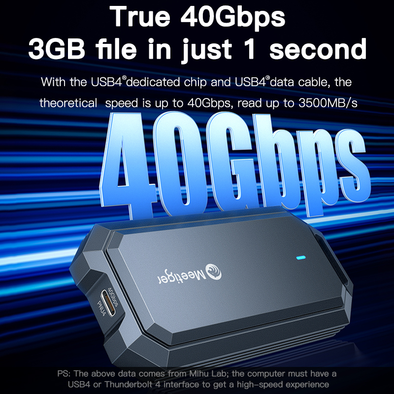 Meetiger 40Gbps M.2 SSD Behuiz - Usb4 40Gbps External Ssd 8Tb recensie en prijs