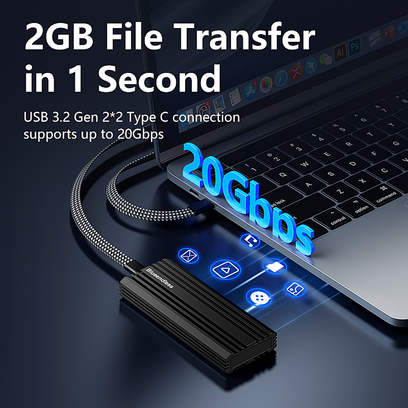 BLUEENDLESS 20Gbps M.2 PCIe NV - 8Tb M2 Nvme Ssd recensie en prijs