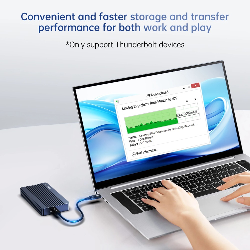 ACASIS 40 Gbps M.2 NVMe SSD-be - 8Tb M2 Nvme Ssd recensie en prijs