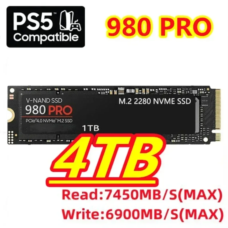 Originele 980 PRO M.2 2280 NVM - Pcie 4.0 4Tb 2280 Ssd 7450Mbps recensie en prijs